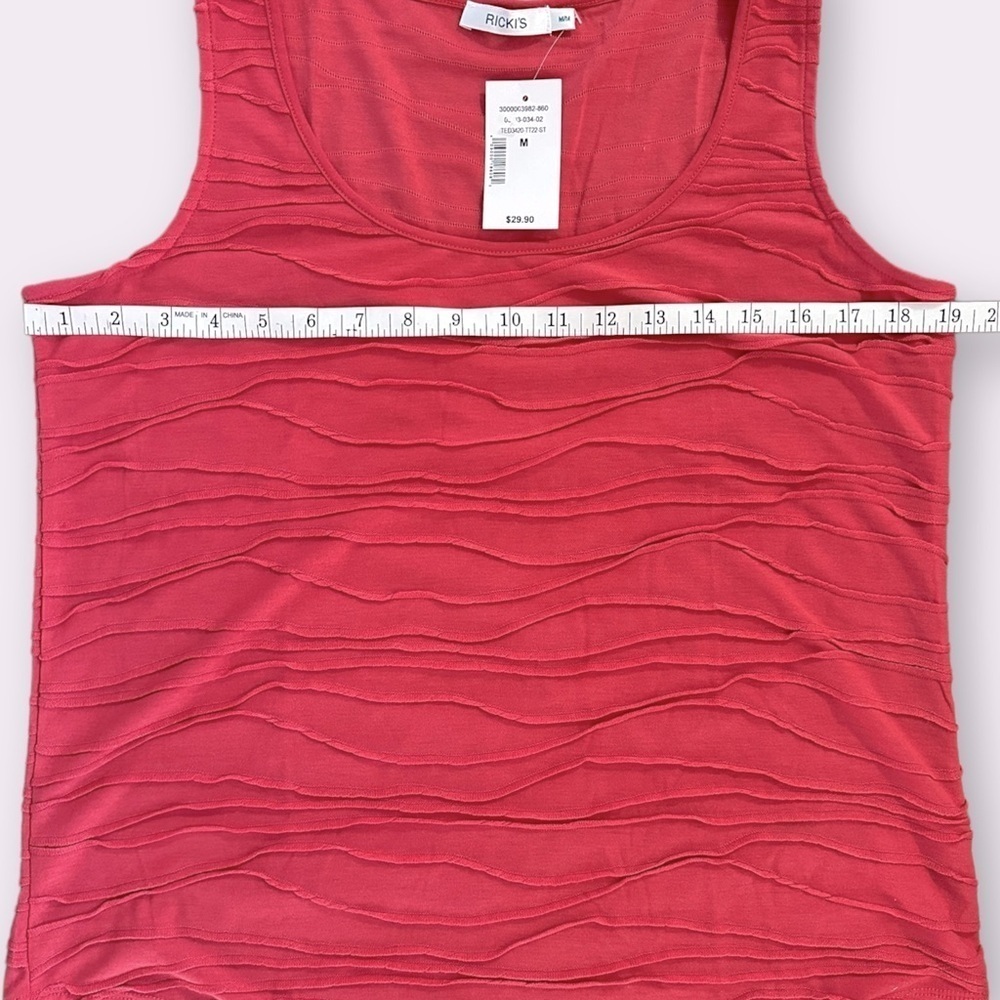 NWT Ricki's Sleeveless Top - Coral Pink - Size Medium - Picture 4 of 6